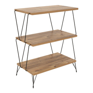 Mesa auxiliar Bamble con patas de horquilla 46x30x76cm en varios colores [en.casa]
