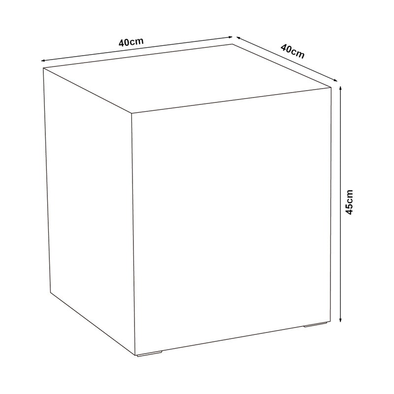 Esquema acotado Mesa auxiliar Ellelu [en.casa]