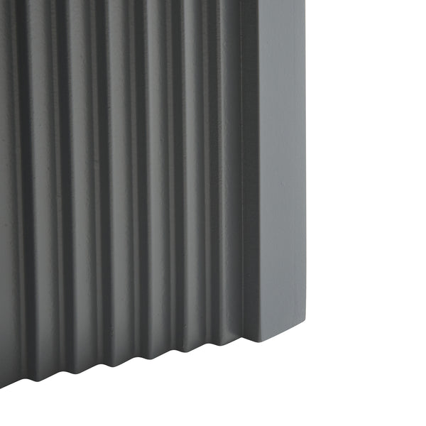 Mesa auxiliar Elverumn diseño arqueado MDF 45x35x35 cm - mate [en.casa]