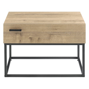 Mesa auxiliar Hylte aspecto roble [en.casa]