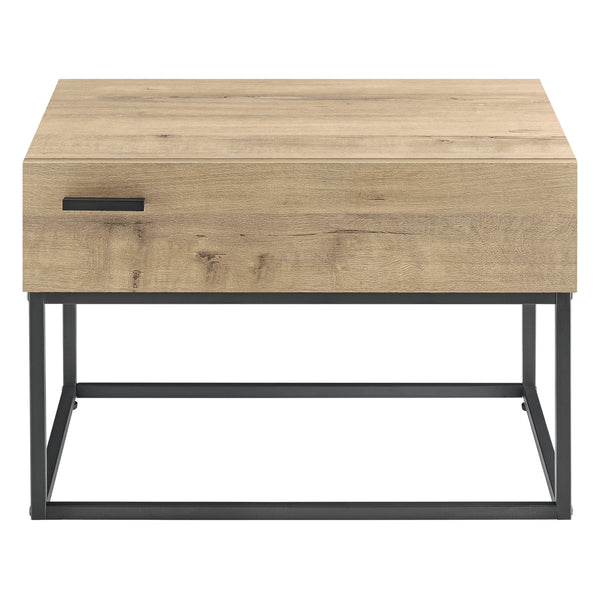 Mesa auxiliar Hylte aspecto roble [en.casa]