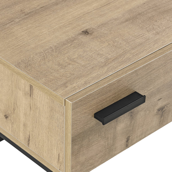 Mesa auxiliar Hylte aspecto roble [en.casa]