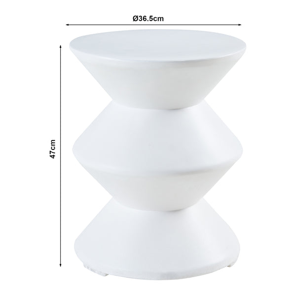 Mesa auxiliar Kyppeslo 47xØ37 cm [en.casa]