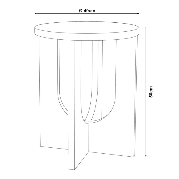 Mesa auxiliar Kysdajore [en.casa]