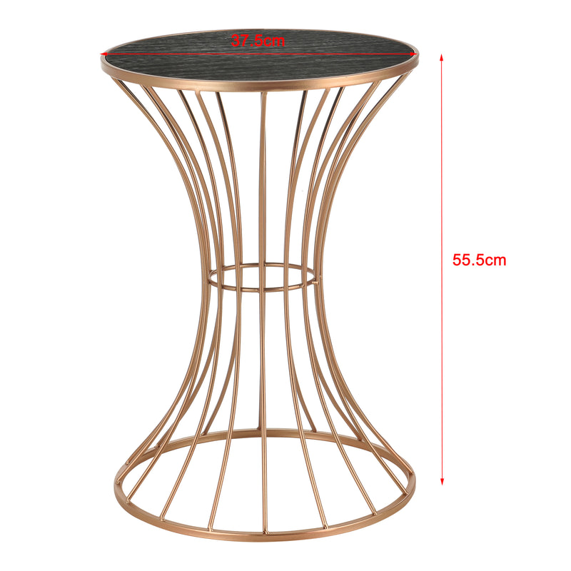 Esquema acotado Mesa auxiliar Sablier en forma de reloj de arena en varios colores en.casa