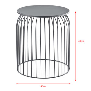 Set de 3 cestas de metal mesa auxiliar Amherst en varios colores en.casa