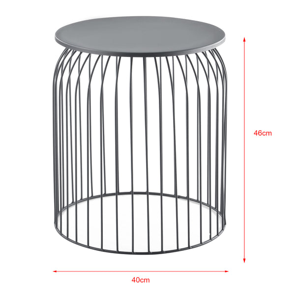Set de 3 cestas de metal mesa auxiliar Amherst en varios colores en.casa