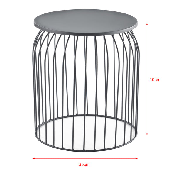 Set de 3 cestas de metal mesa auxiliar Amherst en varios colores en.casa