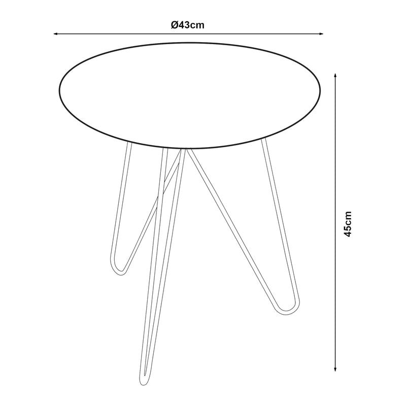 Esquema acotado Mesa auxiliar Nopimi [en.casa]