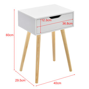 Mesa de Centro Östersund con Cajón aglomerado 60 x 40 x 29,5 cm - En diferentes colores [en.casa]