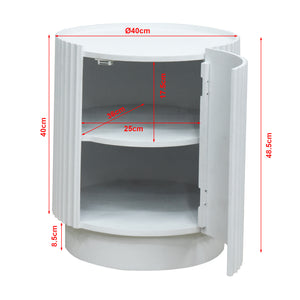 Mesa auxiliar Rill con puerta [en.casa]