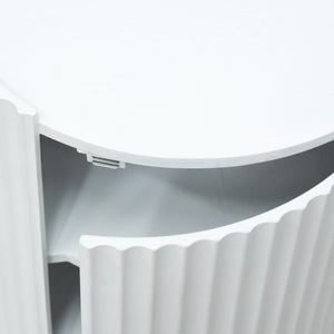 Mesa auxiliar Rill con puerta [en.casa]