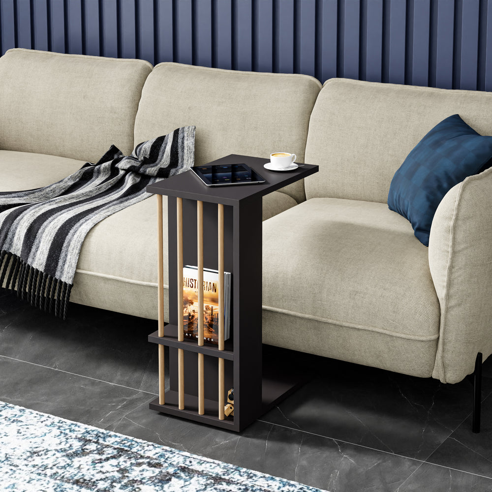 Mesa auxiliar Siikainen 65x44x29 cm [en.casa] - premiumXL