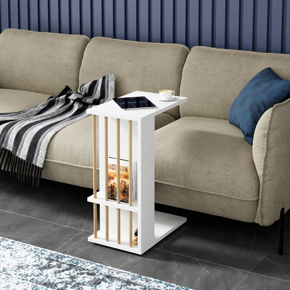 Mesa auxiliar Siikainen 65x44x29 cm [en.casa] - premiumXL