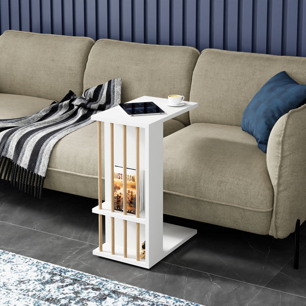 Mesa auxiliar Siikainen 65x44x29 cm [en.casa]