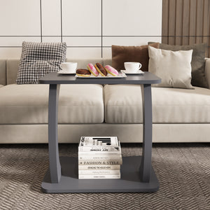 Mesa auxiliar Stattela en forma de C 59x35x56 cm [en.casa]