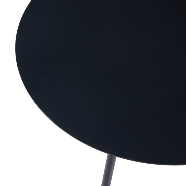 Mesa auxiliar Sula de metal negro en varios tamaños [en.casa]