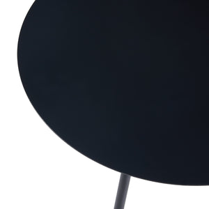 Mesa auxiliar Sula de metal negro en varios tamaños [en.casa]