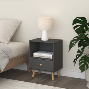 Set de 2 mesas auxiliares Sundsvall con cajón - [en.casa]