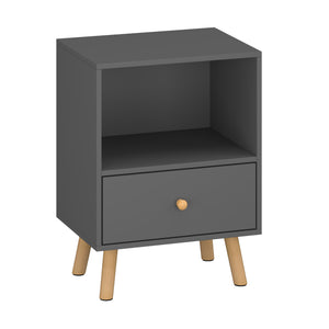 Mesa de Noche Sundsvall con cajón aglomerado/madera 54 x 40 x 30 cm - En diferentes colores [en.casa]