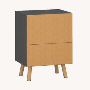 Mesa de Noche Sundsvall con cajón aglomerado/madera 54 x 40 x 30 cm - En diferentes colores [en.casa]