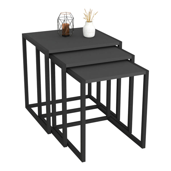 Mesa de comedor Sunnfjord juego de 3 en varios colores [en.casa]