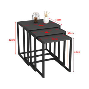 Mesa de comedor Sunnfjord juego de 3 en varios colores [en.casa]