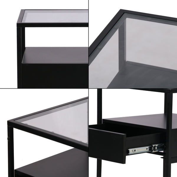 Mesa auxiliar Vissenbjerg con cajón en varios colores [en.casa]