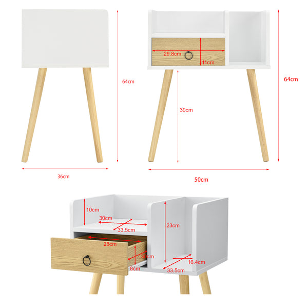 Mesa auxiliar Gibbston 64x50x36 cm en varios colores en.casa