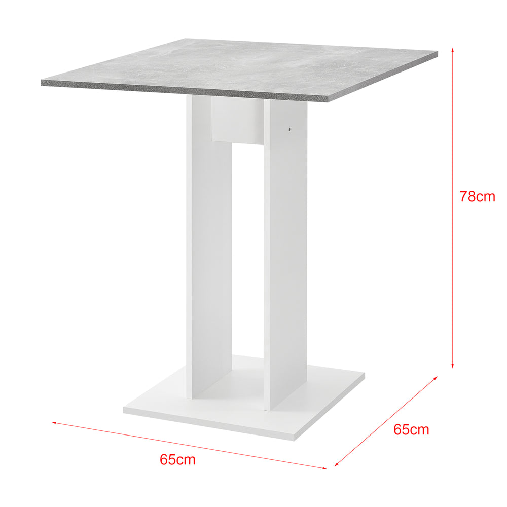 Mesa de comedor Lindesnes 65x65x78 cm en varios colores en.casa - premiumXL