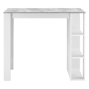 Mesa alta Danderyd 120x60x106 cm con 3 estantes [en.casa]