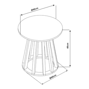 Mesa auxiliar Buzzard [en.casa]