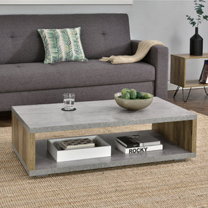 Mesa de centro Oelsnitz 75x75x30 cm metal en varios colores en.casa