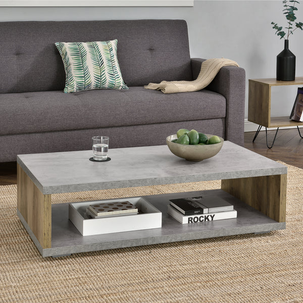 Mesa de centro Oelsnitz 75x75x30 cm metal en varios colores en.casa