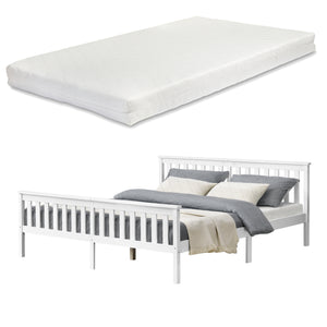 Cama de madera con colchón de espuma fría en varios colores y tamaños en.casa