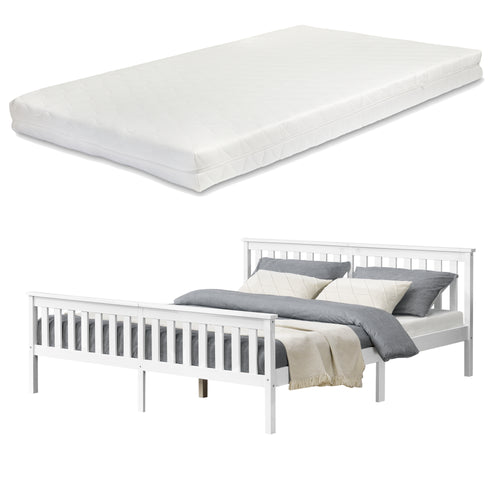 Cama de madera con colchón de espuma fría en varios colores y tamaños en.casa