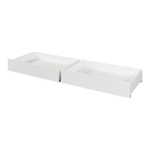 Cajón de cama Set de 2 Ydre Blanco [en.casa]