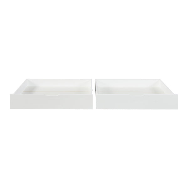 Cajón de cama Set de 2 Ydre Blanco [en.casa]