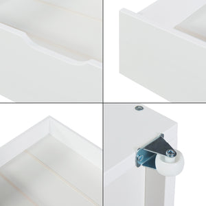 Cajón de cama Set de 2 Ydre Blanco [en.casa]