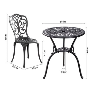 Conjunto de bistró Lupsam de 3 piezas [casa.pro]