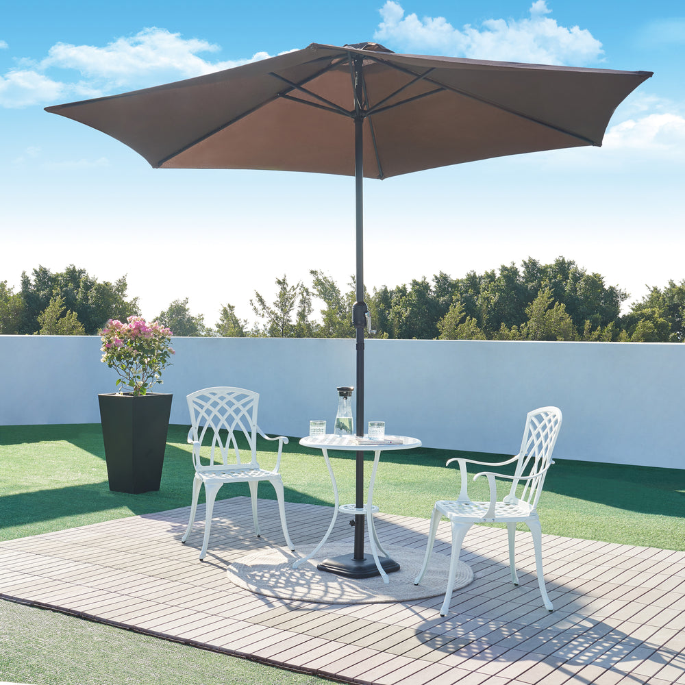 Conjunto bistró Vena de 3 piezas fundición de aluminio [casa.pro]