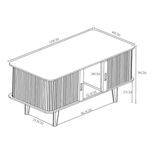 Mueble de TV Tysvær [en.casa]