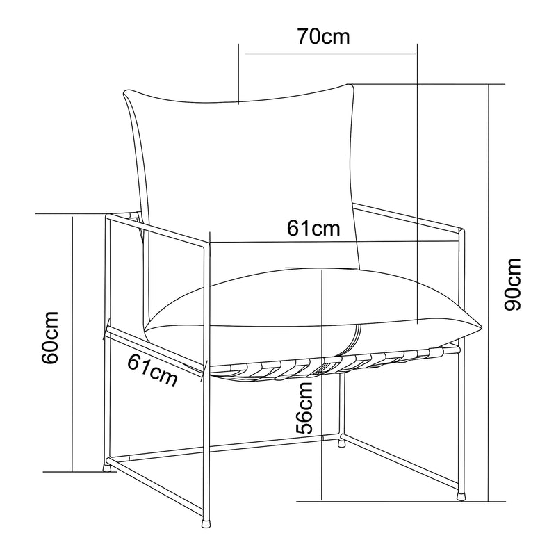 Esquema acotado Sillón Utsjoki [en.casa]