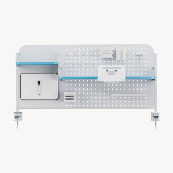 Organizador de escritorio para sujetar Sauda 114x68 cm acero [en.casa]