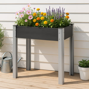 Cama elevada Beverwijk gris oscuro en varios tamaños [en.casa] - premiumXL