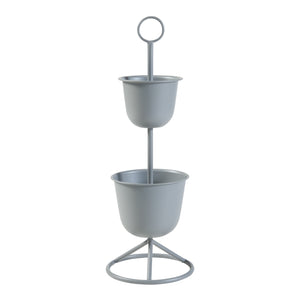 Soporte para flores Alphen con macetas de metal [en.casa]