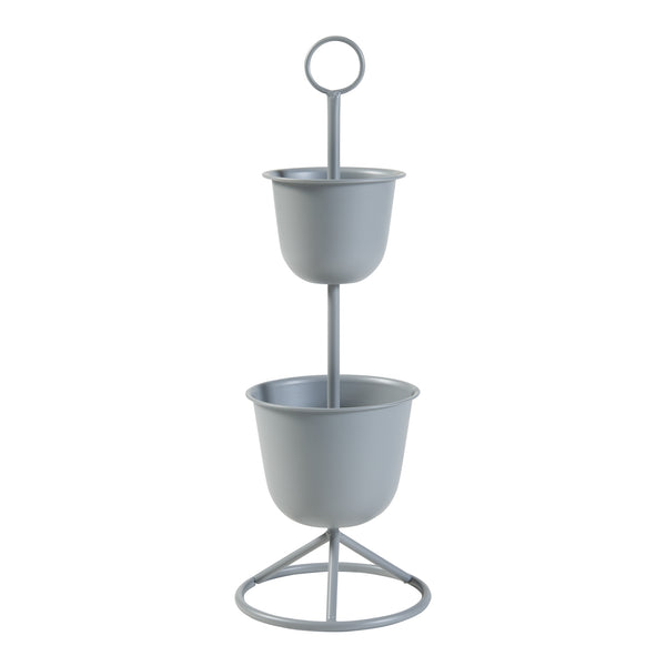 Soporte para flores Alphen con macetas de metal [en.casa]