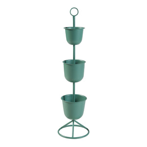 Soporte para flores Alphen con macetas de metal [en.casa]