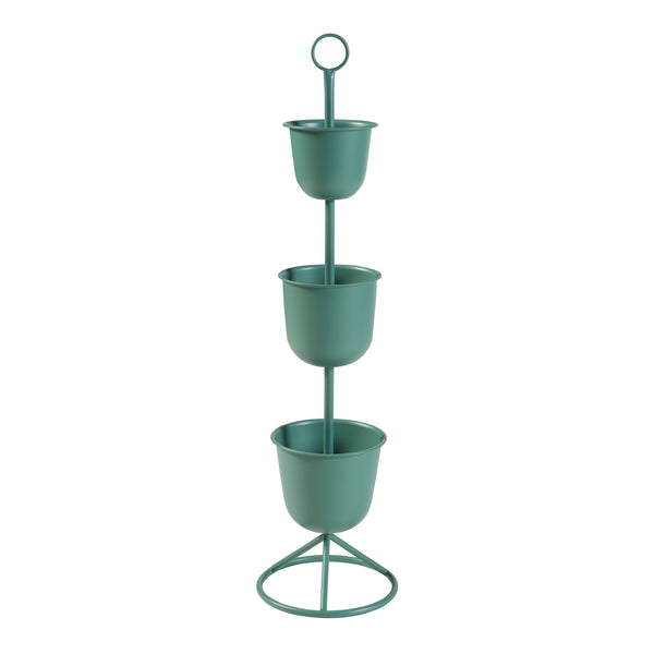 Soporte para flores Alphen con macetas de metal [en.casa]