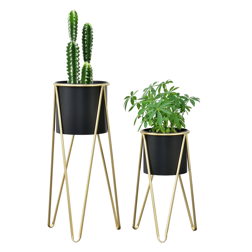 Soporte para plantas Hedera 2 piezas con maceta en varios colores en.casa - premiumXL